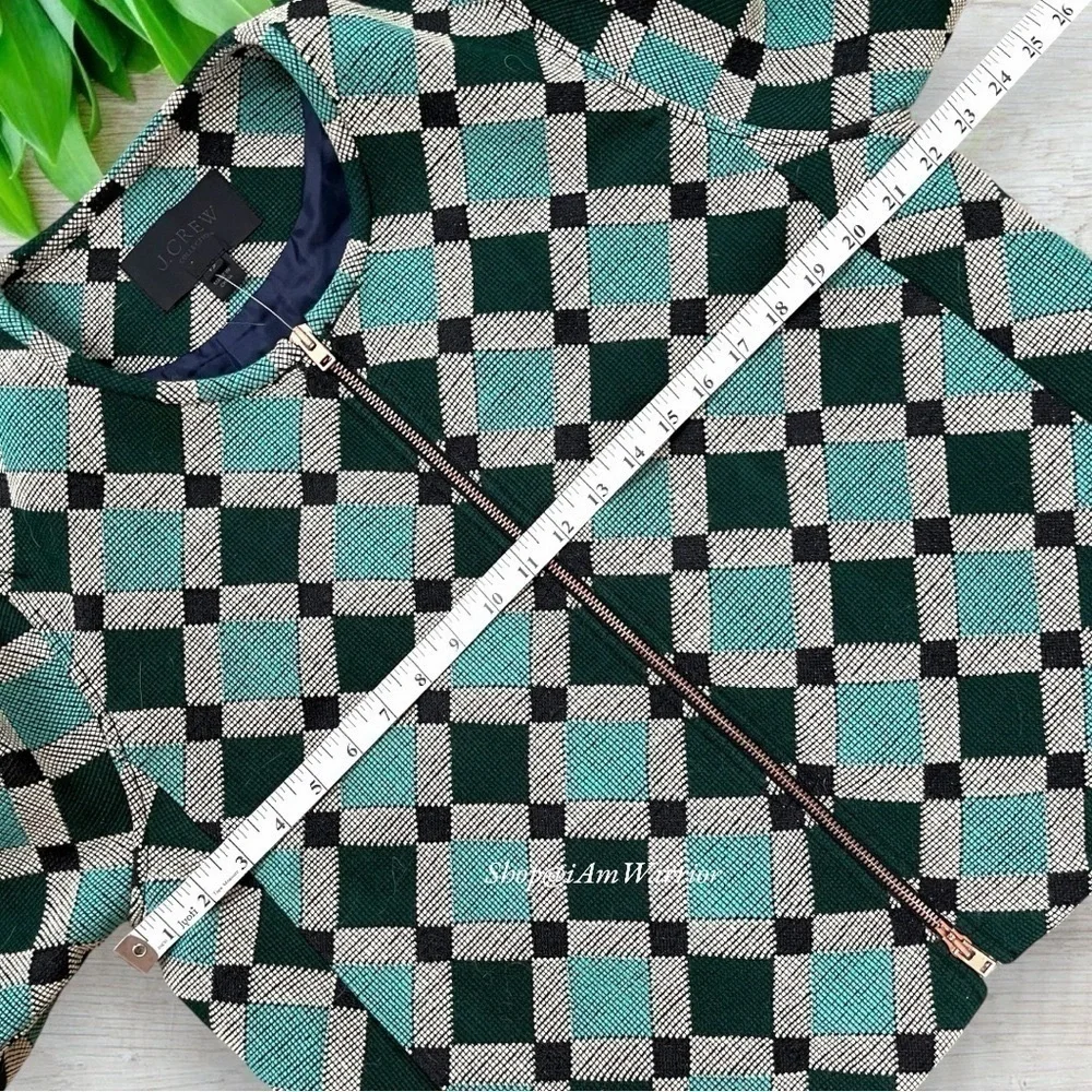 J.Crew Collection NWT Moroccan Tile Jacquard Zip Boxy Jacket *shop@iamwarrior